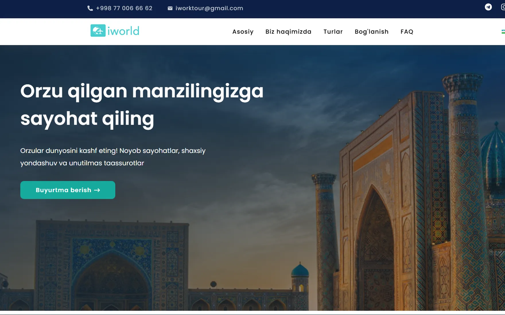 IWorld Tour — Travel Platform