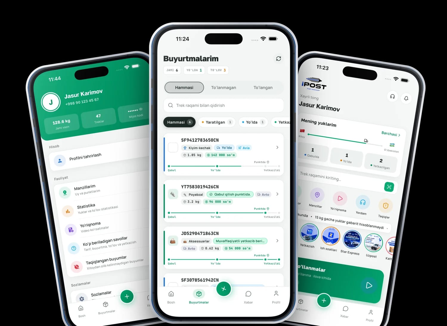 iPost — Logistics App — Mobile · Logistics