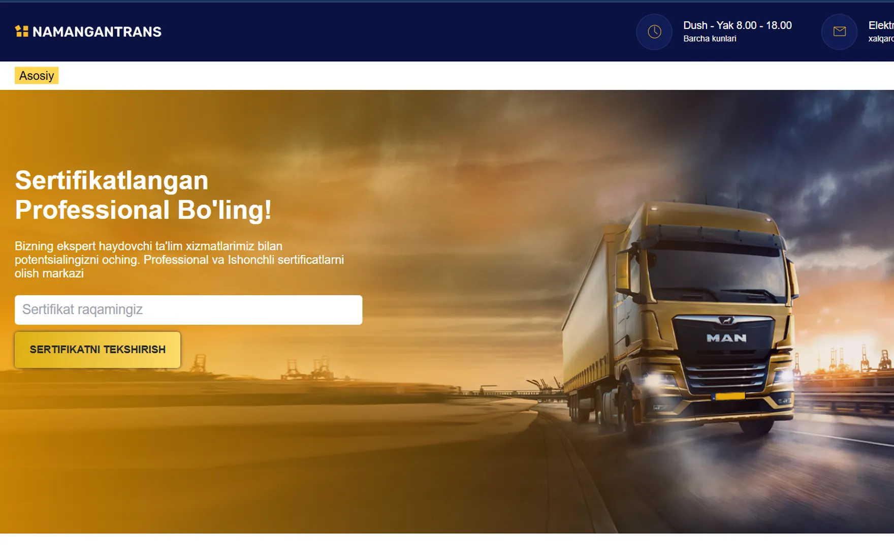 Xalqaro Logistika — Logistics Platform