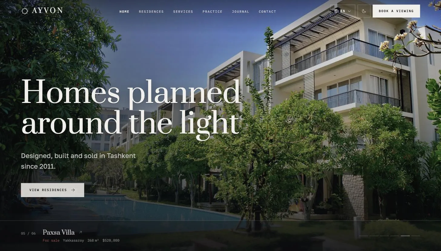 Ayvon Estate — Real Estate / Editorial