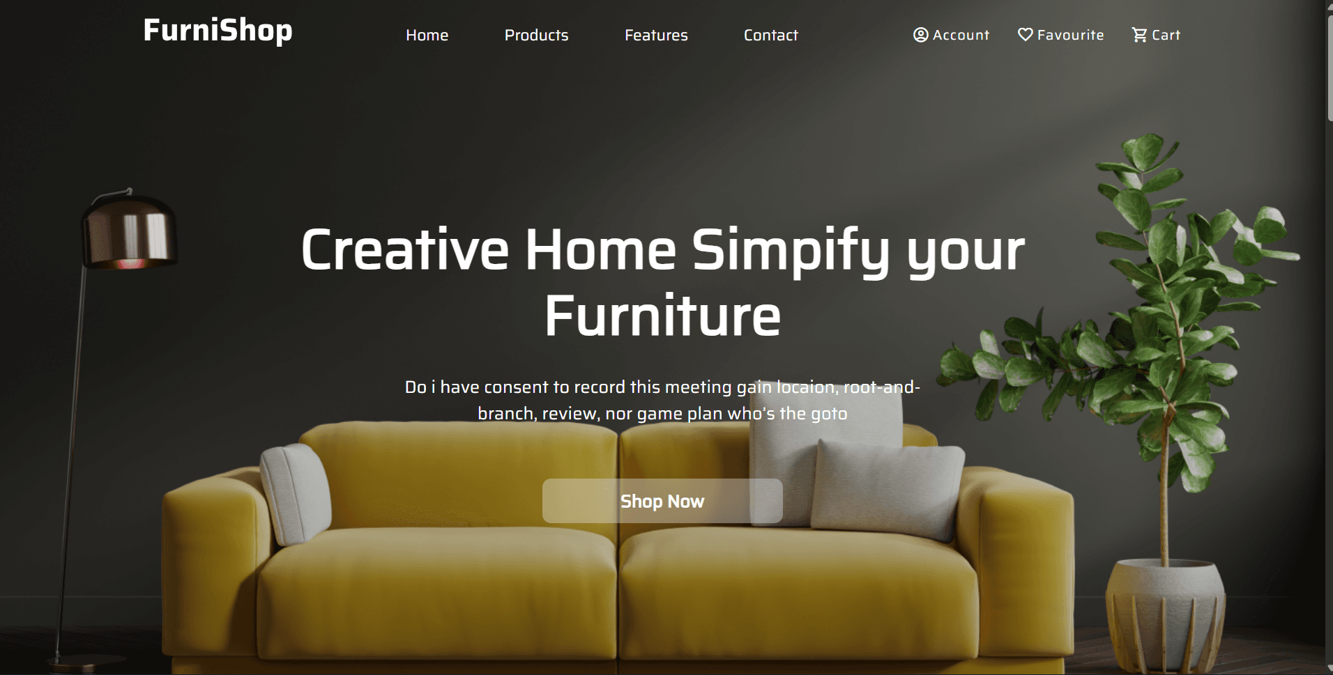 Furnishop, E-commerce