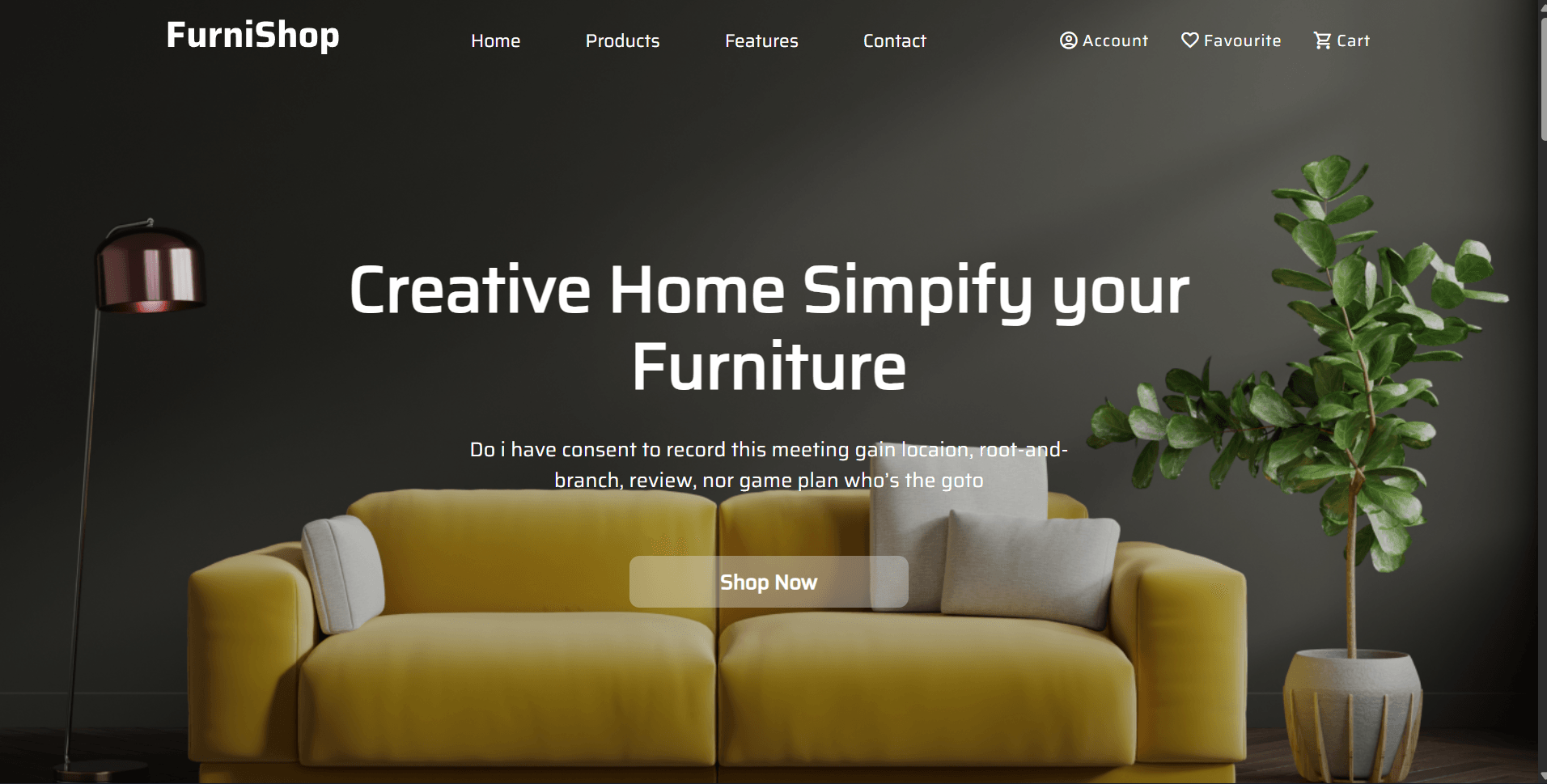 Furnishop, E-commerce