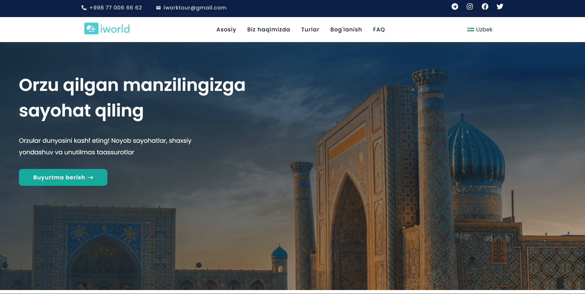 IWorld Tour, Travel Platform